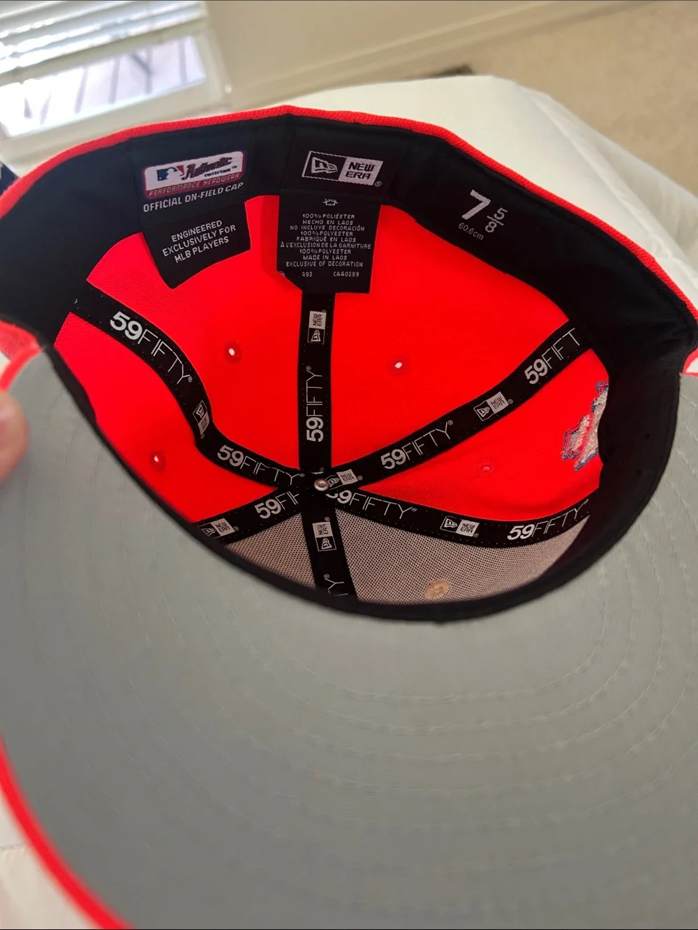 New Era 59FIFTY Red & Gray Fitted Baseball Cap